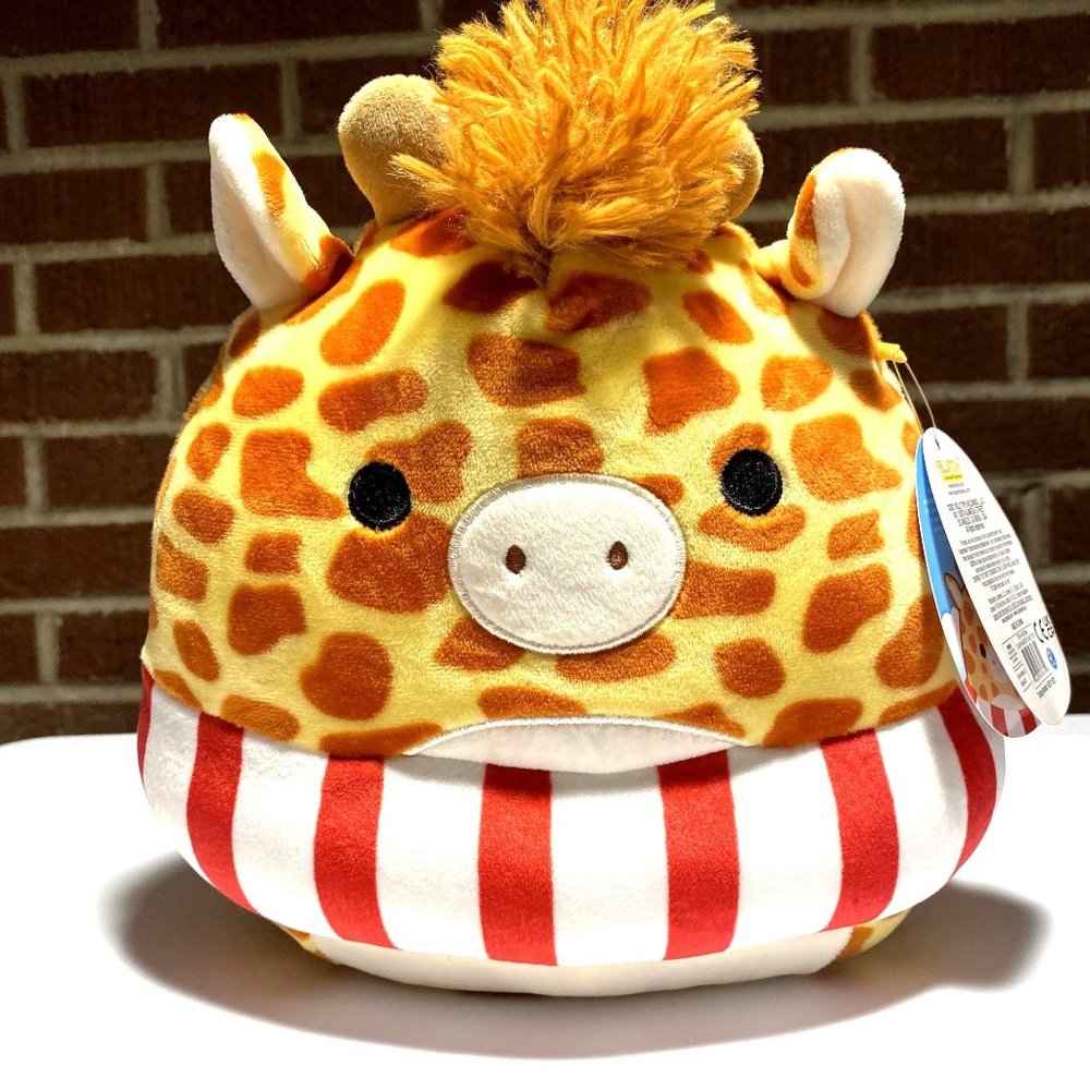 Squishmallow 8" Gary the Giraffe with red and white innertube - Limited Edition